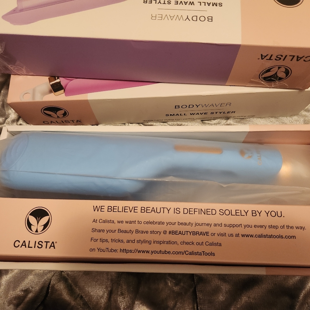 NEW Sealed Box- Calista BodyWaver Small Wave Styler,Peony Pink,Hair Tool,Beauty - Picture 6 of 10